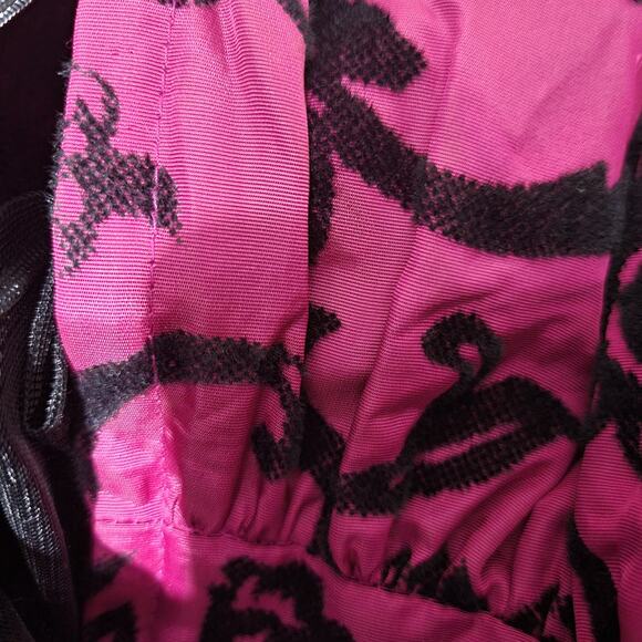 Vintage Scott McClintock Damask Skirt Purple Magenta Taffeta Crinoline Maxi 4 - Picture 13 of 16